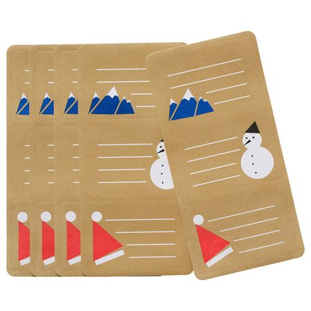 Наклейка, естественный/бежевый с рисунком, 8.0x5.5 см IKEA ВИНТЕР 2019 304.345.39