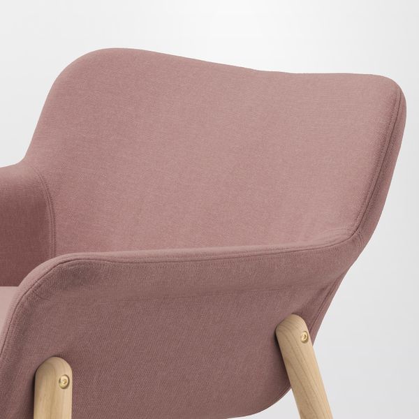 Кресло, Гуннаред светлый коричнево-розовый IKEA VEDBO ВЕДБУ 604.235.82 - фото 4