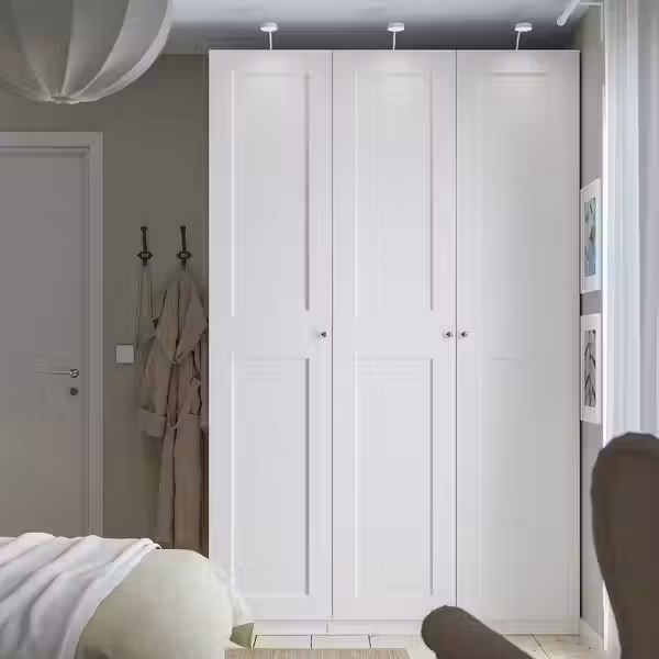 PAX / GRIMO Гардероб, комбинация - белый/белый 150x60x236 см - фото 2