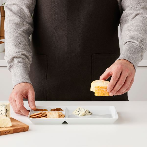 Тарелка с отделениями, белый, 31x19 см IKEA IKEA 365 + HJÄLTE ИКЕА 365 + ЙЭЛТЕ 804.299.03 - фото 4