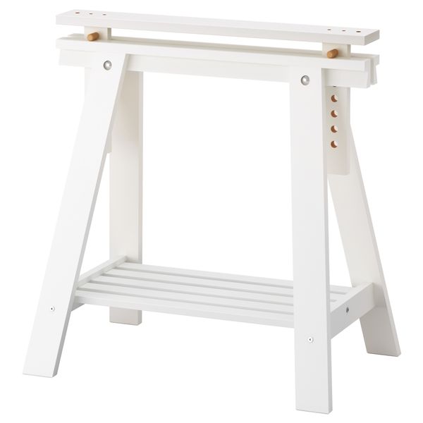 Опора для стола с полкой ФИНВАРД, белый (70x71/93 см) - фото 1