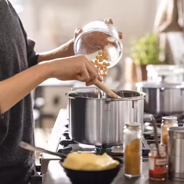 HEMKOMST ХЕМКОМСТ Кастрюля с крышкой - нержавеющ сталь/стекло 5 л - фото 3