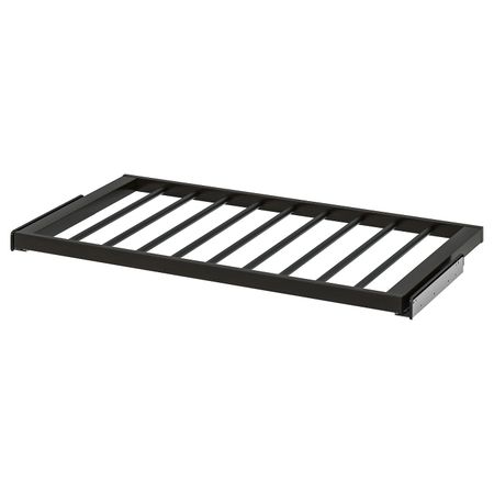 Выдвижная вешалка для брюк, черно-коричневый 100x58 см IKEA KOMPLEMENT КОМПЛИМЕНТ 504.465.17