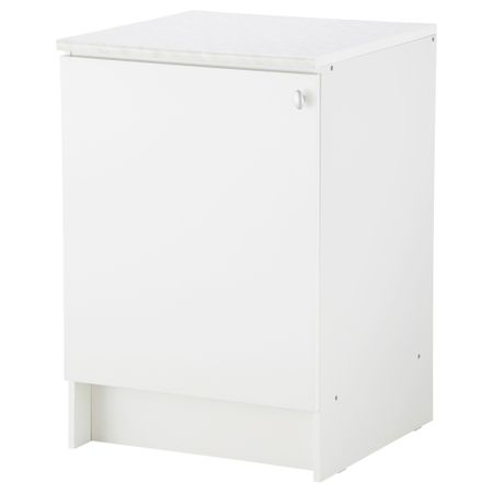 Напольный шкаф с дверью АЛЬБРУ, белый (60x89 см)