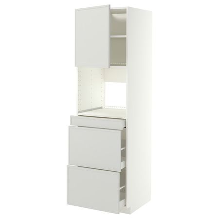 METOD / MAXIMERA Высокий шкаф д/СВЧ/дверца/3ящика