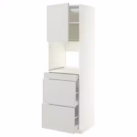 METOD / MAXIMERA Высокий шкаф д/СВЧ/дверца/3ящика