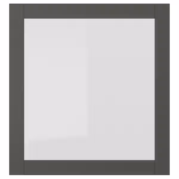SINDVIK Стеклянная дверь - темно-серый/прозрачное стекло 60x64 см - фото 1