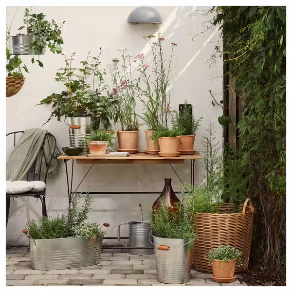 KORKGRAN Ведро/горшок - д/дома/улицы/оцинковка 10 л - схема-чертеж с размерами