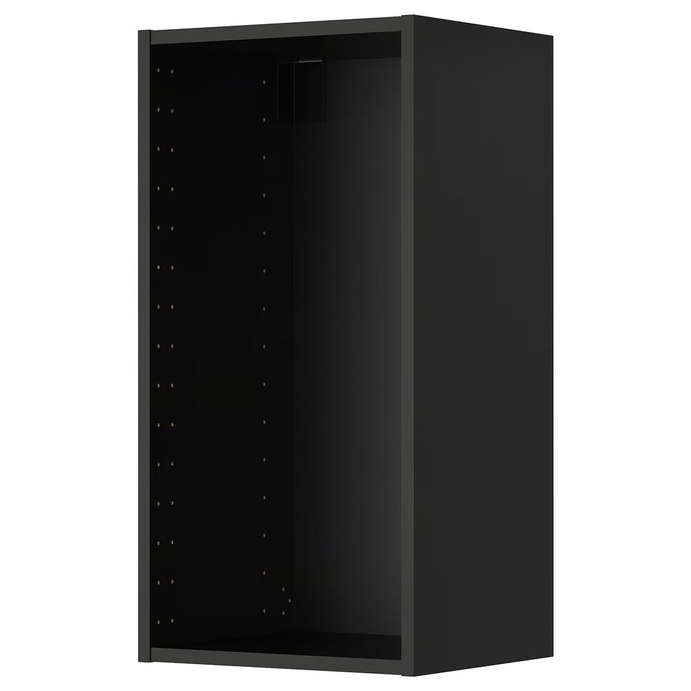 METOD Шкаф навесной - черно-серый 40x37x80 см - схема-чертеж с размерами