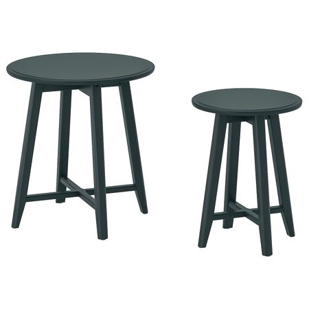 Комплект столов, 2 шт, темный сине-зеленый IKEA KRAGSTA КРАГСТА 204.525.95