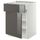 Напольный шкаф для варочной панели, ящик, полка, дверцы МЕТОД / ФОРВАРА, белый, Рингульт серый (60x60 см)