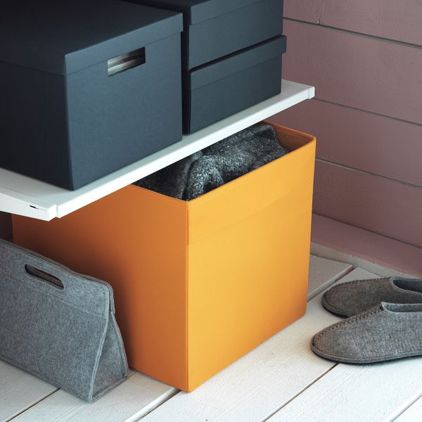 Коробка, оранжевый 33x38x33 см IKEA ДРЁНА 604.439.76 - фото 4