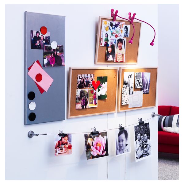 Лампа с зажимом, светодиодная ЯНШО, розовый - схема-чертеж с размерами