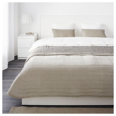 Покрывало и 2 чехла на подушку ПЕНИНГБЛАД, серый (260x280/40x65 см)