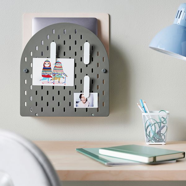 Настенный модуль для хранения, 8x38x32 см, зеленый, дерево IKEA VATTENKAR 805.412.78 - фото 4