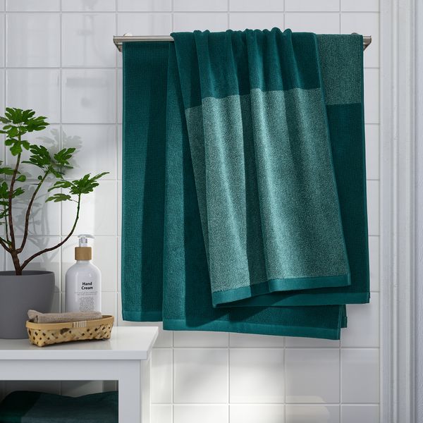 Простыня банная, 100x150 см, бирюзовый, меланж IKEA HIMLEÅN ХИМЛЕОН 904.918.38 - схема-чертеж с размерами