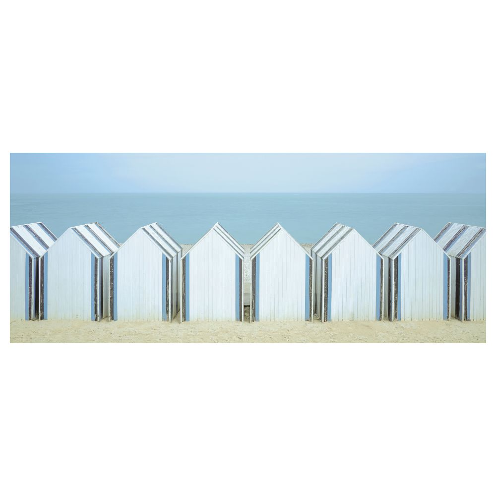 Холст, Пляжные домики, 140x56 см IKEA BJÖRKSTA БЬЁРКСТА 705.566.23 - фото 1