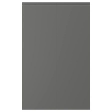 Дверца для напольного углового шкафа, 2шт, левосторонний темно-серый 25x80 см IKEA VOXTORP ВОКСТОРП 104.560.18