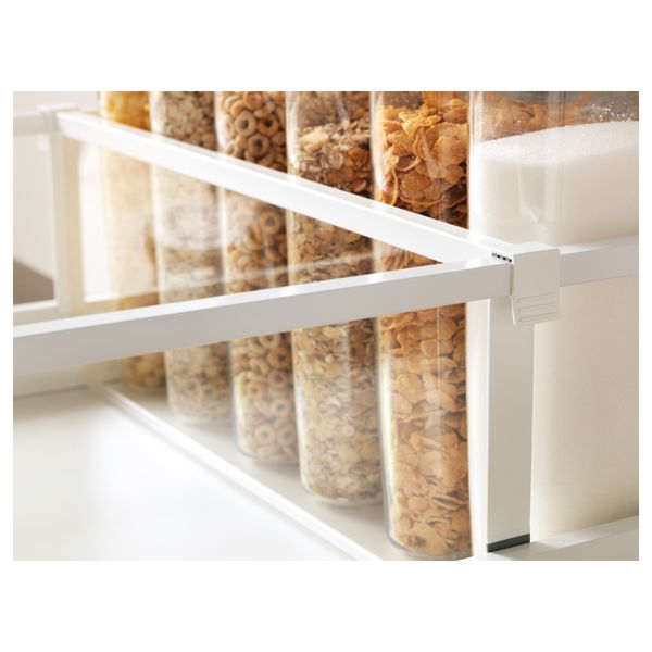 Разделить для высокого ящика МАКСИМЕРА, белый, прозрачный - схема-чертеж с размерами