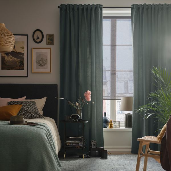 Рулонная штора + сетевой блок/компл, 80x195 см, белый IKEA KADRILJ 494.993.14 - схема-чертеж с размерами