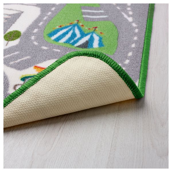 Ковер, короткий ворс ЛЕКПЛАТС, разноцветный (133x140 см) - схема-чертеж с размерами