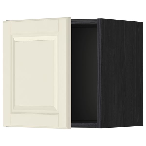 Шкаф навесной МЕТОД, черный, Будбин белый с оттенком - схема-чертеж с размерами