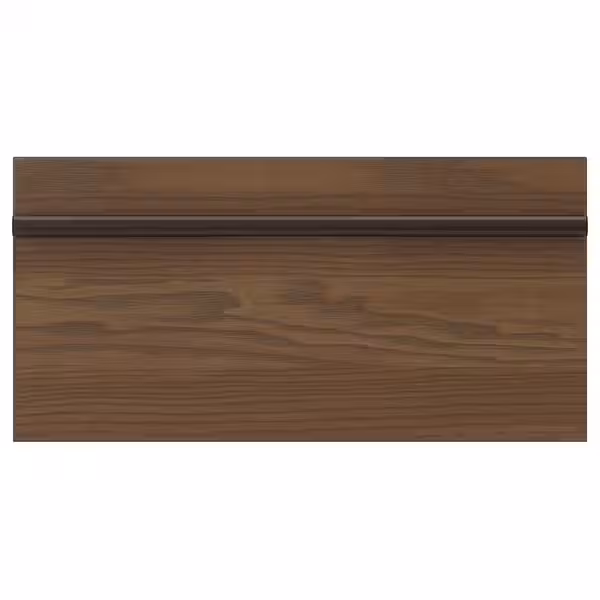 STENSTA СТЕНСТА Фронтальная панель ящика - темно-коричневый ясеневый шпон 40x20 см - фото 1