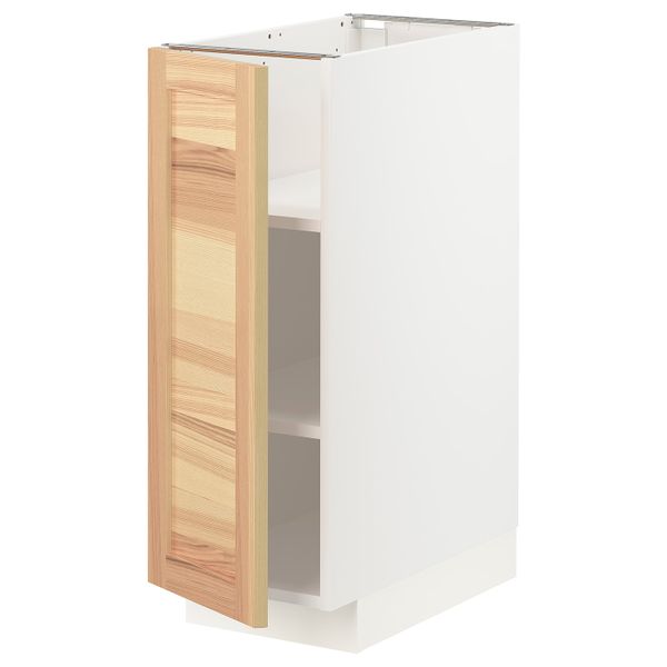 Напольный шкаф с полками, белый/Торхэмн ясень 30x60 см IKEA METOD МЕТОД 693.015.57 - схема-чертеж с размерами