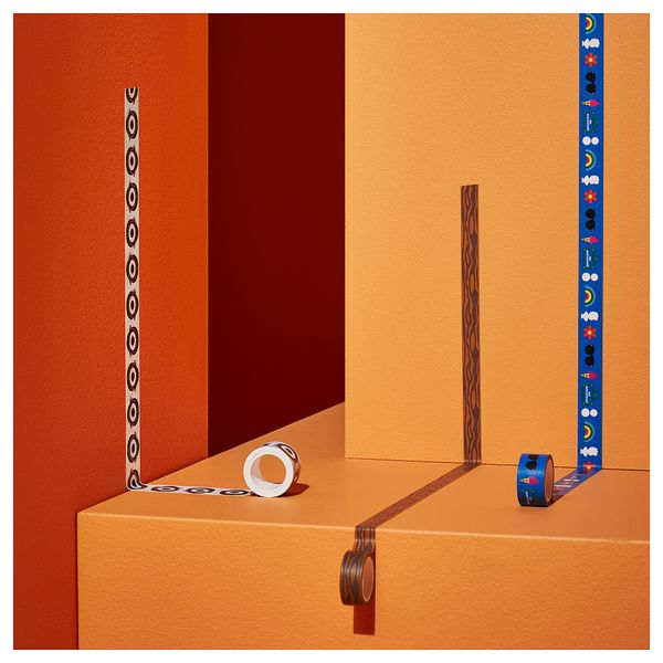 Тесьма, 3 мотка ФЁРНИАД, различные орнаменты - схема-чертеж с размерами