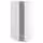 METOD Высокий шкаф д/холодильн/морозильн - белый/Aspudden светло-серый 60x60x140 см
