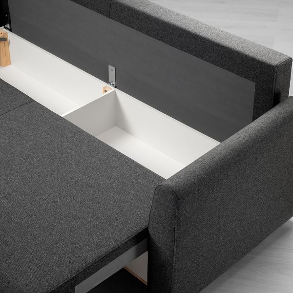 3-местный диван-кровать, Рудорна темно-серый IKEA BRISSUND БРИССУНД 204.472.88 - фото 5