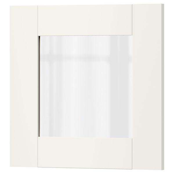 Стеклянная дверь СЭВЕДАЛЬ, белый - фото 1