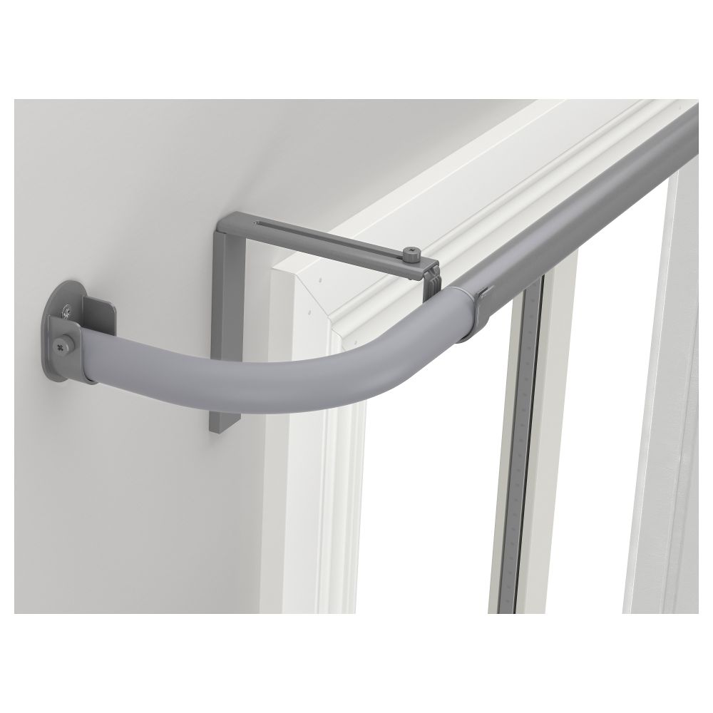 Гардинный карниз, комбинация для эркера ХУГАД, серебристый - фото 1