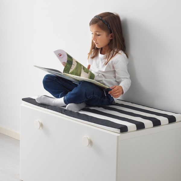 Скамья с ящиком, белый 90x50x50 см IKEA СТУВА / ФОЛЬЯ 692.746.91 - фото 3