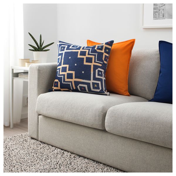 Чехол на подушку ОВЕРАЛЛЬТ, синий (50x50 см) - фото 3