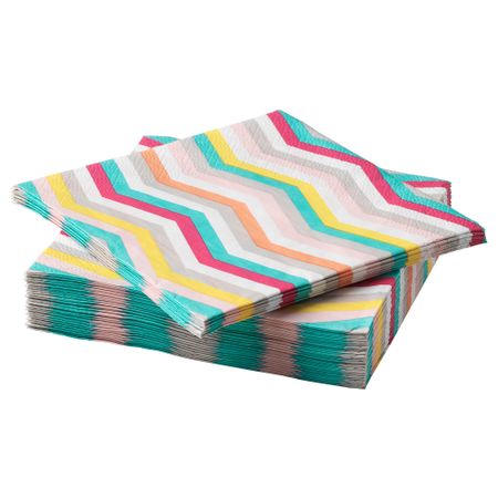 Салфетка бумажная СОММАР 2018, зигзаг (24x24 см)