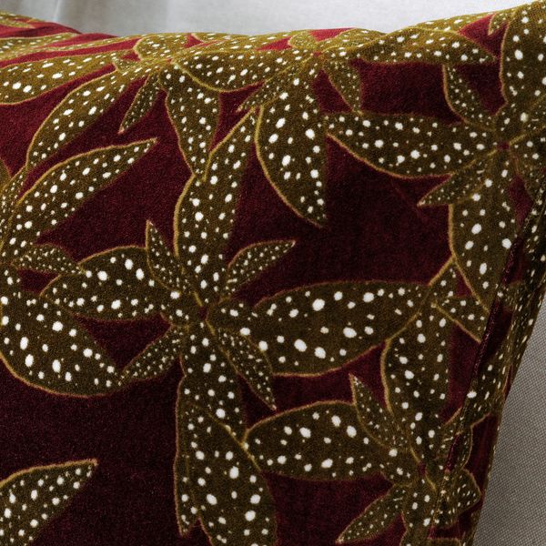 Чехол на подушку, цветочный орнамент бордовый 50x50 см IKEA DEKORERA ДЕКОРЕРА 804.722.65 - схема-чертеж с размерами