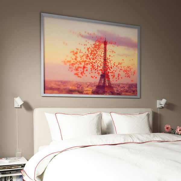 Картина с рамой, Эйфелева башня/цвет алюминия 140x100 см IKEA BJÖRKSTA БЬЁРКСТА 693.846.80 - фото 3