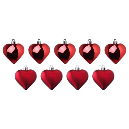 Украшение подвесное ВИНТЕР 2018, сердце, красный (6 см)