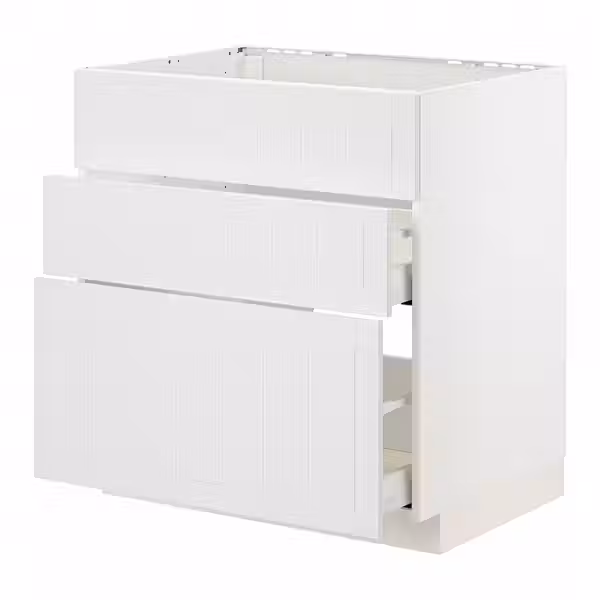 METOD / MAXIMERA Шкаф д/варочн панели/вытяжка/ящик - фото 1