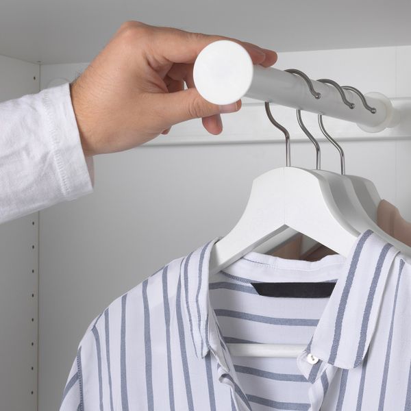 Выдвижная платяная штанга, белый 80x40 см IKEA ХЭЛПА 003.862.00 - фото 2