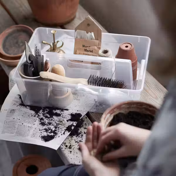 SAMLA Вставка в контейнер 11/22 л - прозрачный 37x25x12 см - фото 5