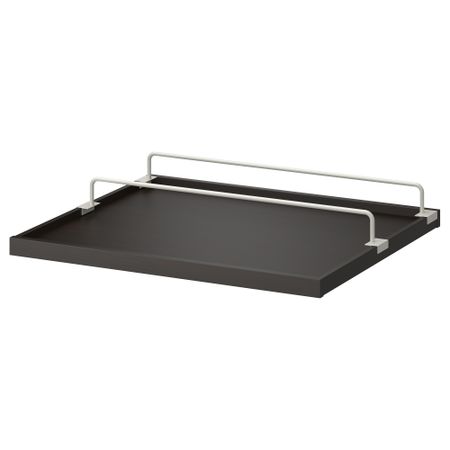 Выдвижная полка + вставка для обуви КОМПЛИМЕНТ, черно-коричневый, белый