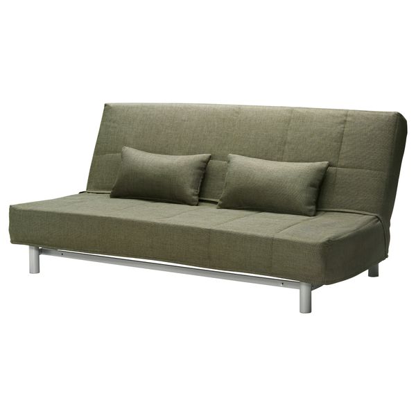 Диван-кровать 3-местный БЕДИНГЕ ЛЁВОС, зеленый - фото 1