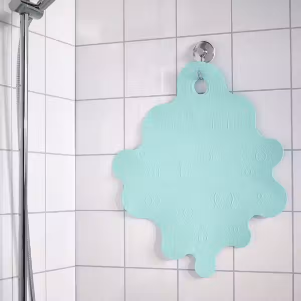 TRAMPSJÖN ТРАМПШЁН Коврик в ванну - светлая бирюза 43x43 см - фото 3