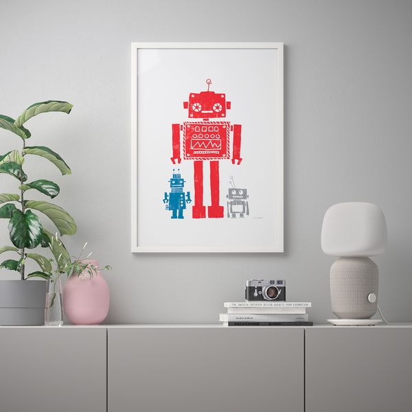 Постер, 50x70 см, Простите, мистер Робот IKEA DRÖMBILD ДРЁМБИЛЬД 304.418.27 - схема-чертеж с размерами
