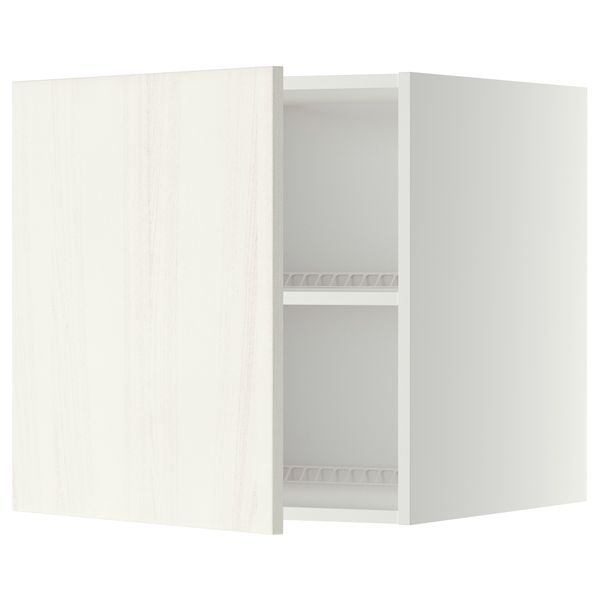 Верхний шкаф на холодильник, морозильник МЕТОД, белый, Росдаль белый - схема-чертеж с размерами