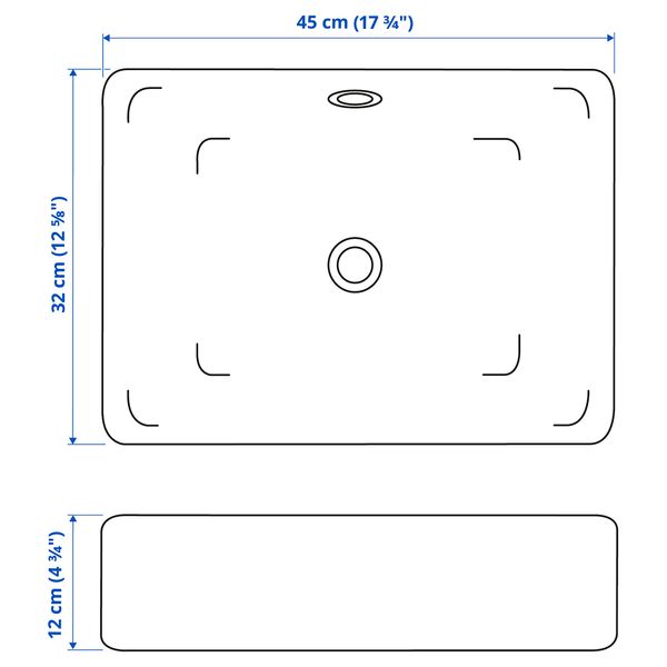 IKEA, дополнительный ракурс - схема-чертеж с размерами