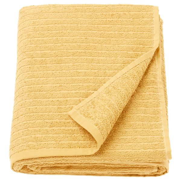 Простыня банная, светло-желтый, 100x150 см IKEA ВОГШЁН 703.555.54 - фото 1