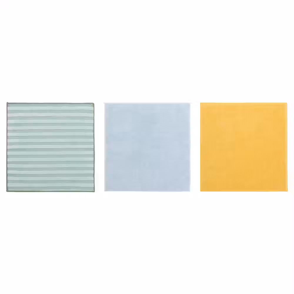 PEPPRIG Салфетка из микрофибры - зеленый синий/желтый 28x28 см - фото 1